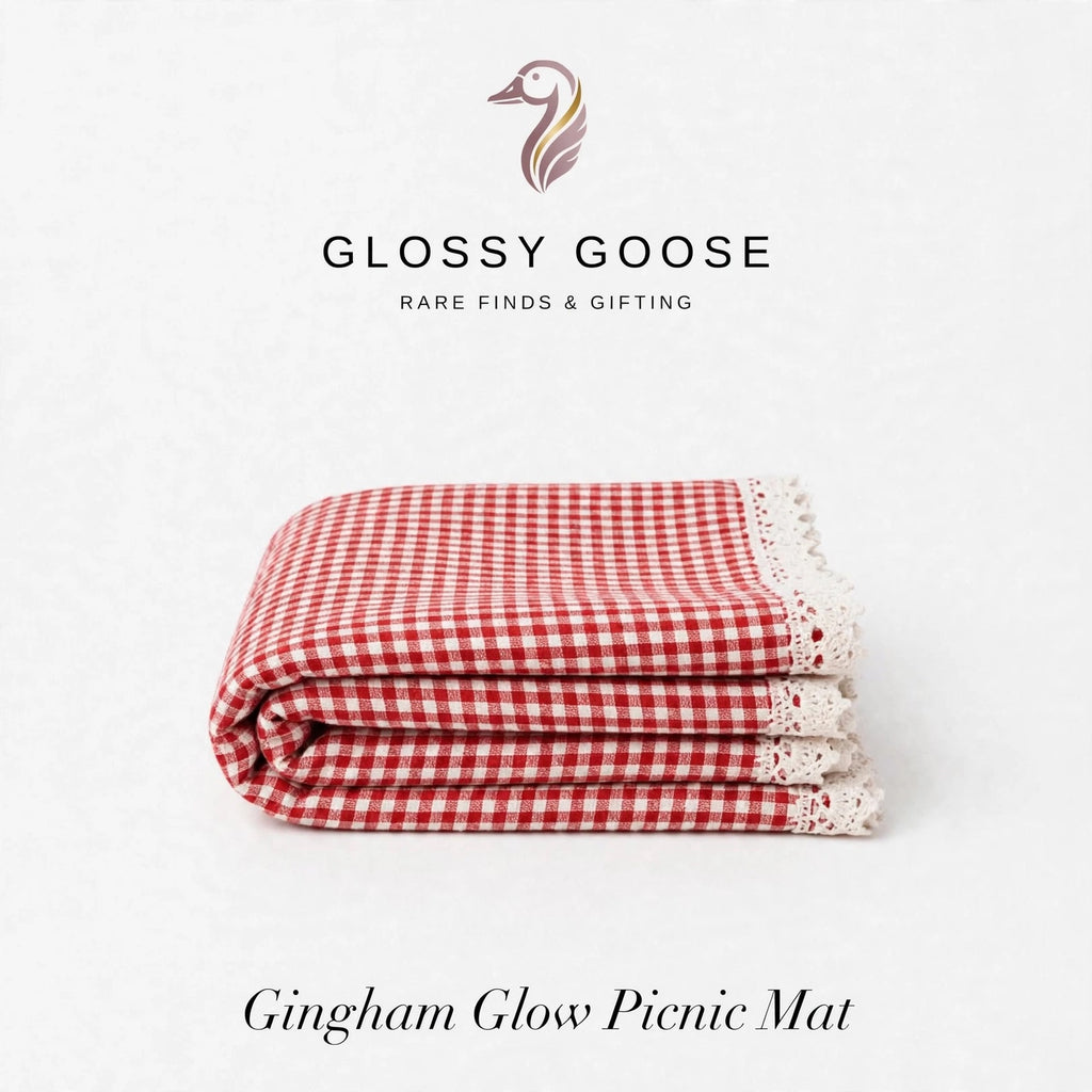 Gingham Glow Picnic Mat