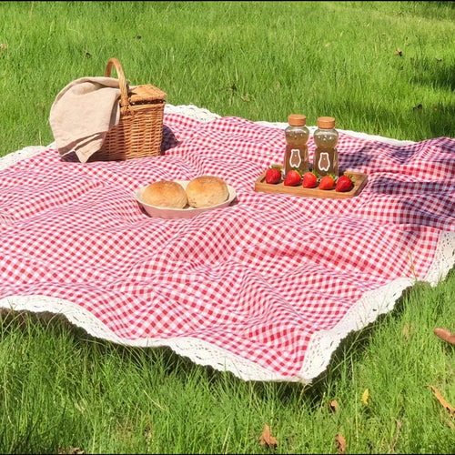 Gingham Glow Picnic Mat