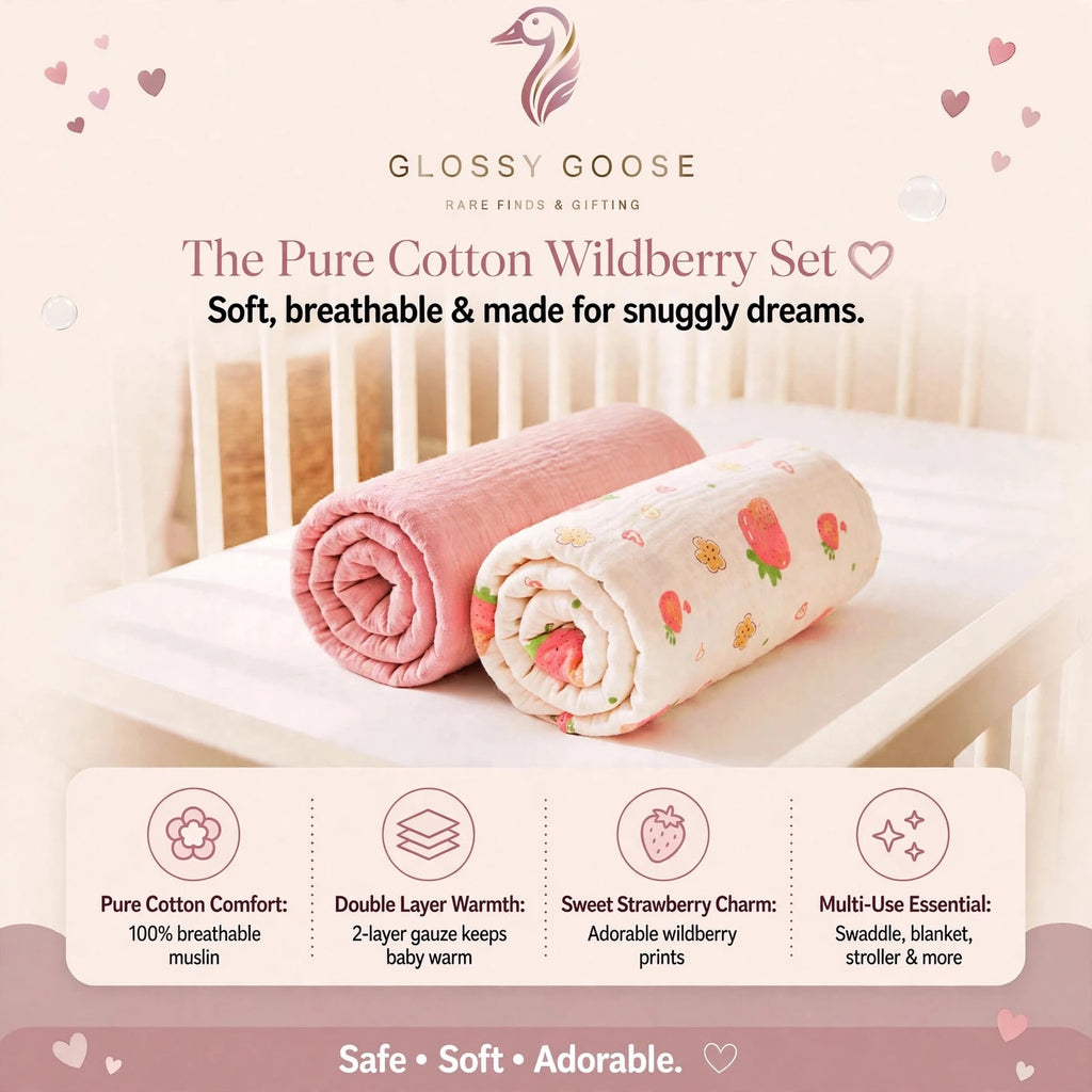 The Pure Cotton Wildberry & Stone Set (2 Piece set)