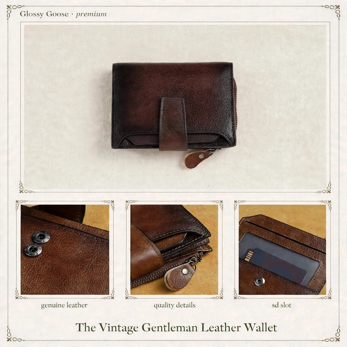 The Vintage Gentleman Leather Wallet