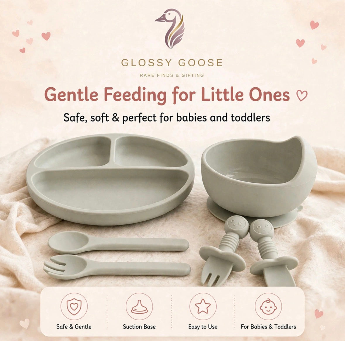 The First Nibbles Silicone Feeding Set