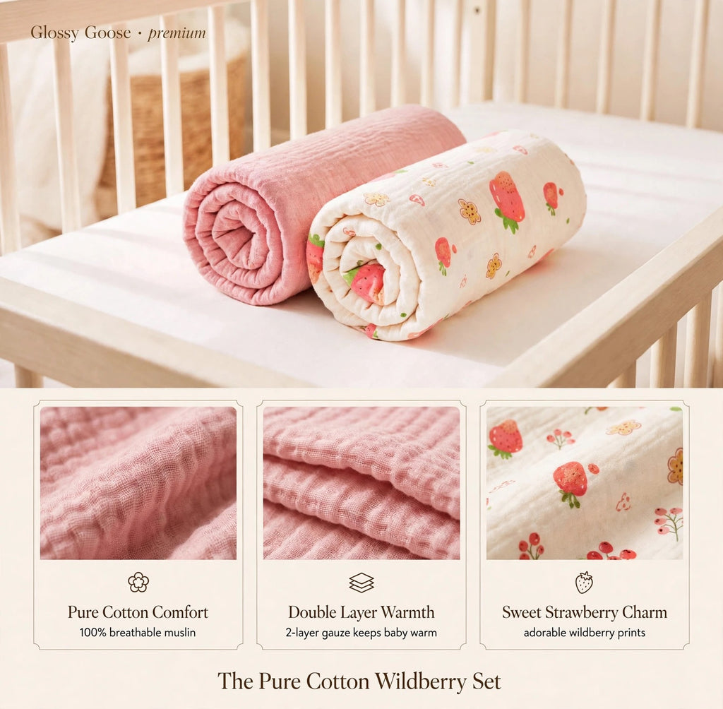 The Pure Cotton Wildberry & Stone Set (2 Piece set)