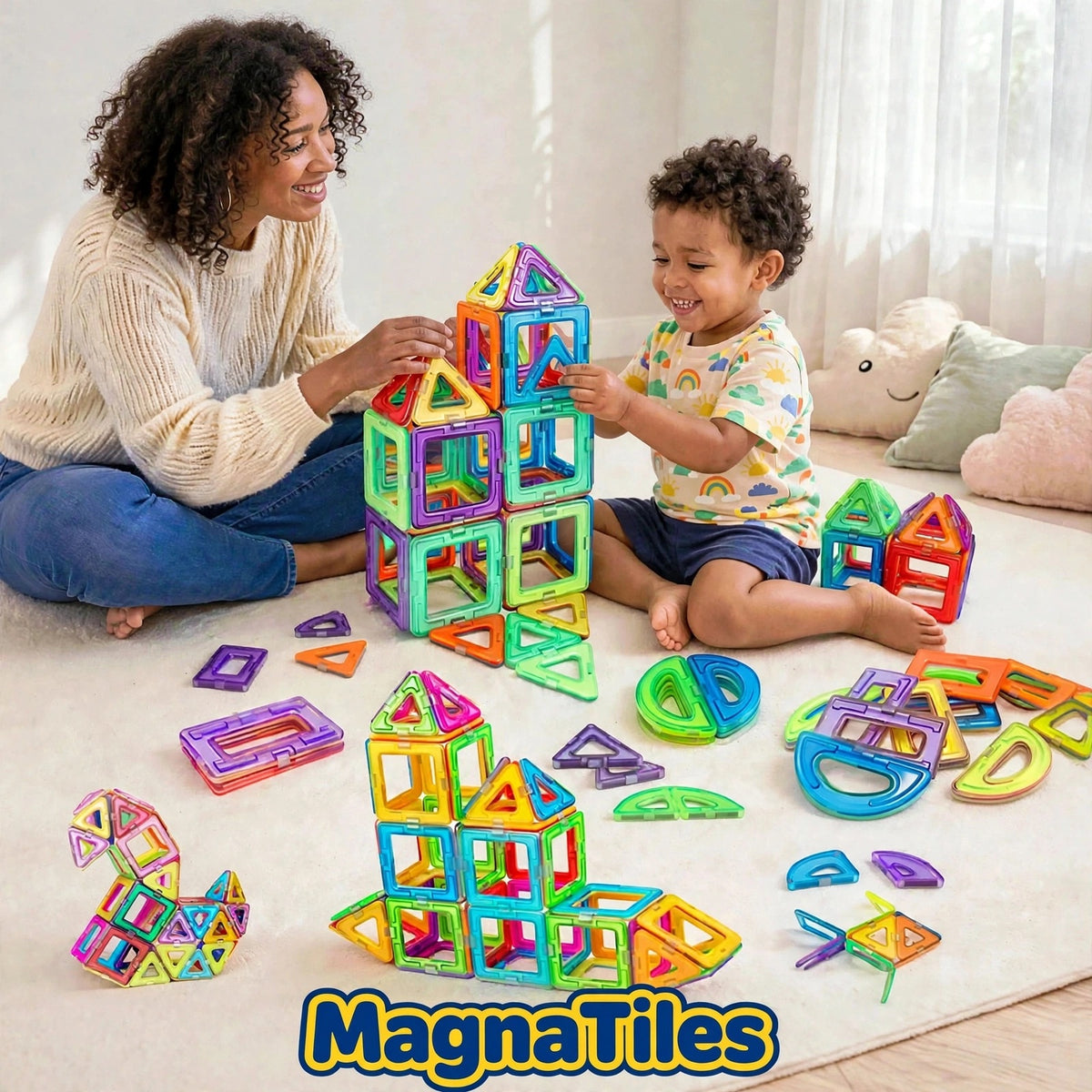 MagnaTiles™ - 68 Piece Best Magnetic Building Set