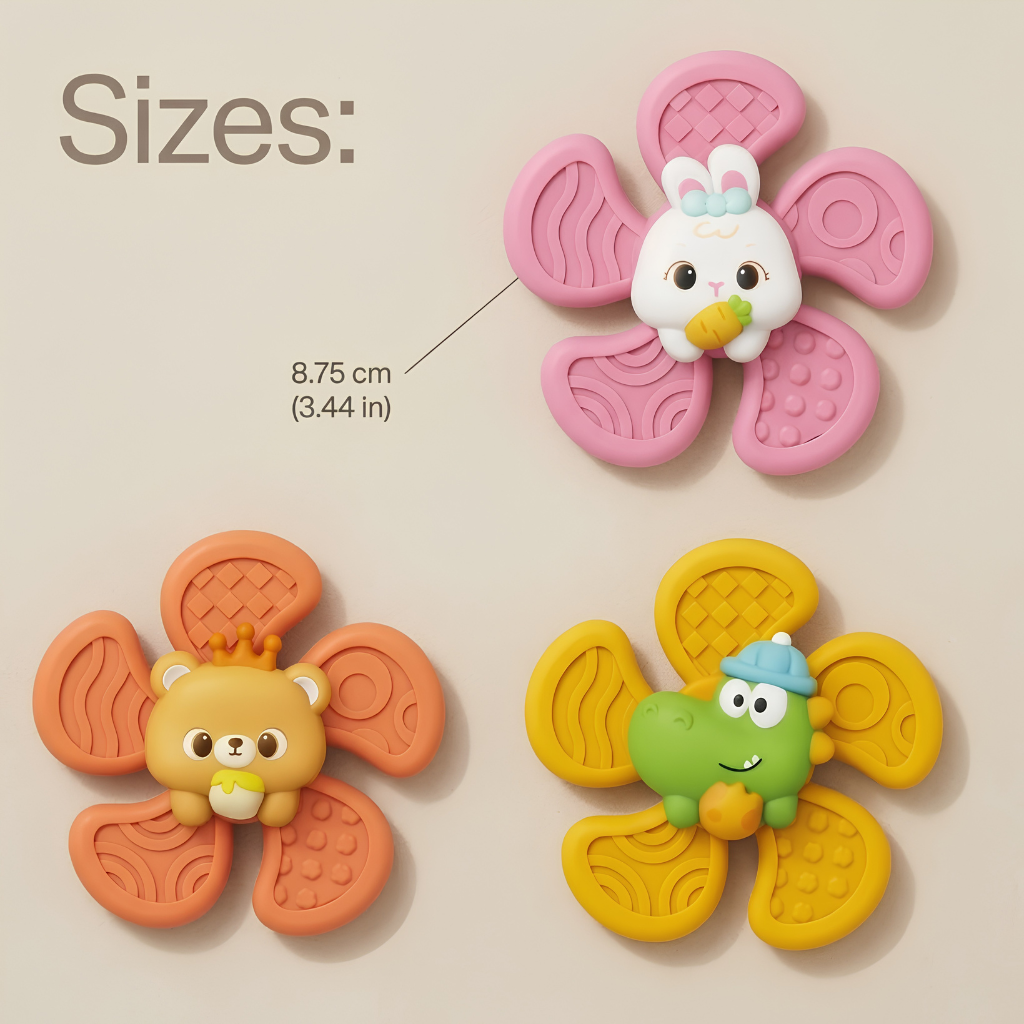 The Roam & Whirl Sensory Spinners 3 piece set (6 months +)