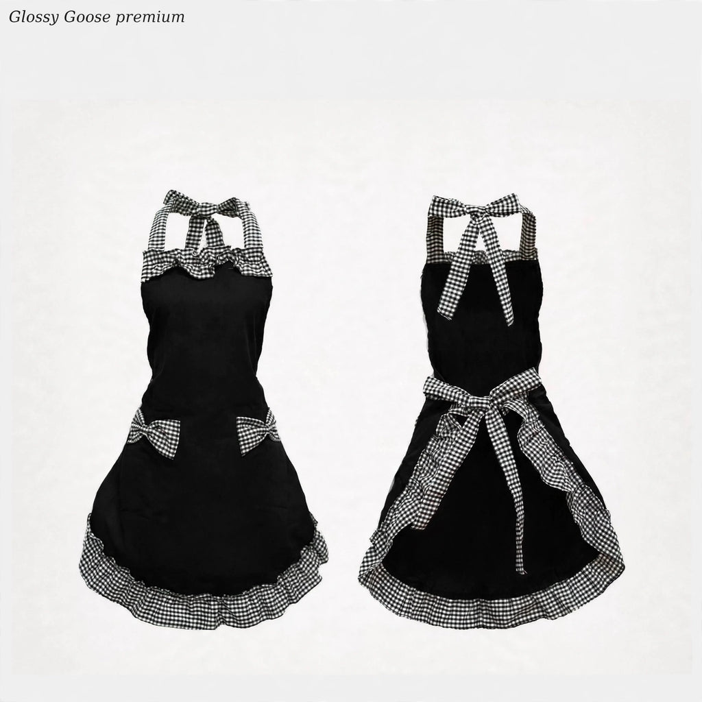 The Retro Pin-Up Gingham Kitchen Apron