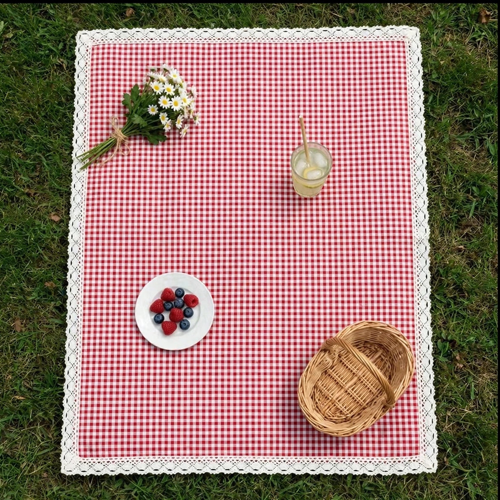 Gingham Glow Picnic Mat