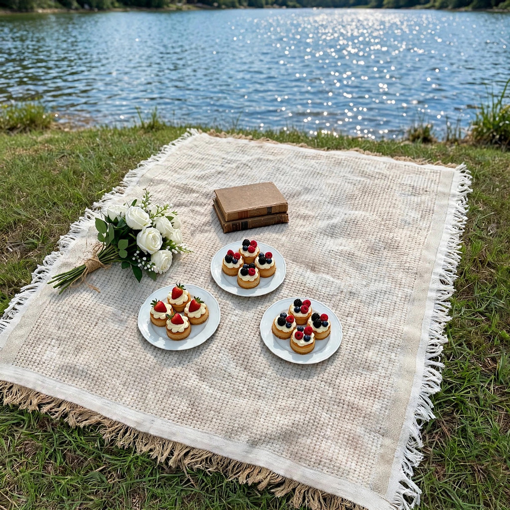 3-in-1 Boho Waffle Cover & Throw